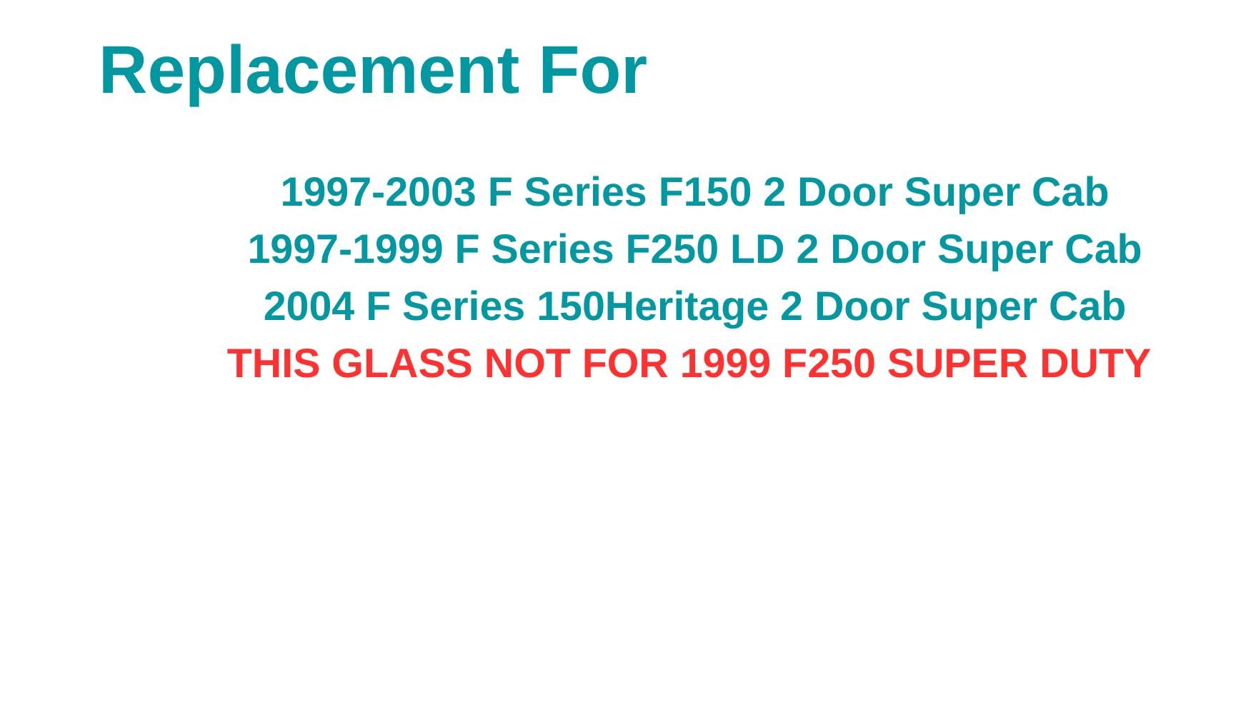 Ford Truck Window Privacy Movable Right Side Rear Quarter Window For ...