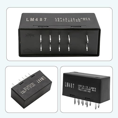 Miniatura 3 de Relé de intermitente LED LM487, 10383321 Relé de señal de giro, repuesto para Chevy GMC Cadillac Hummer 03-07 modelos seleccionados, intermitente de