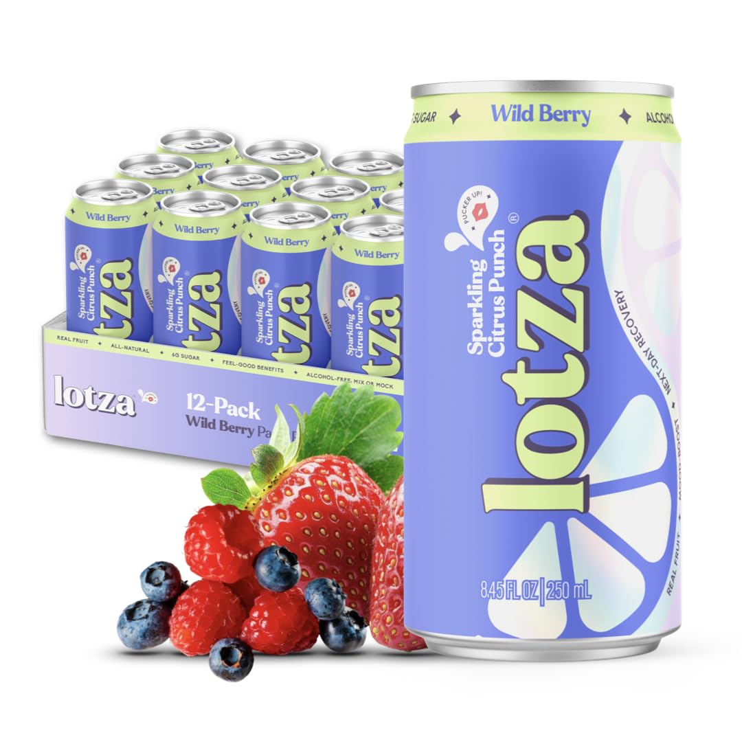Amazon.com : Lotza Sparkling Non-Alcoholic Adaptogen Drink with