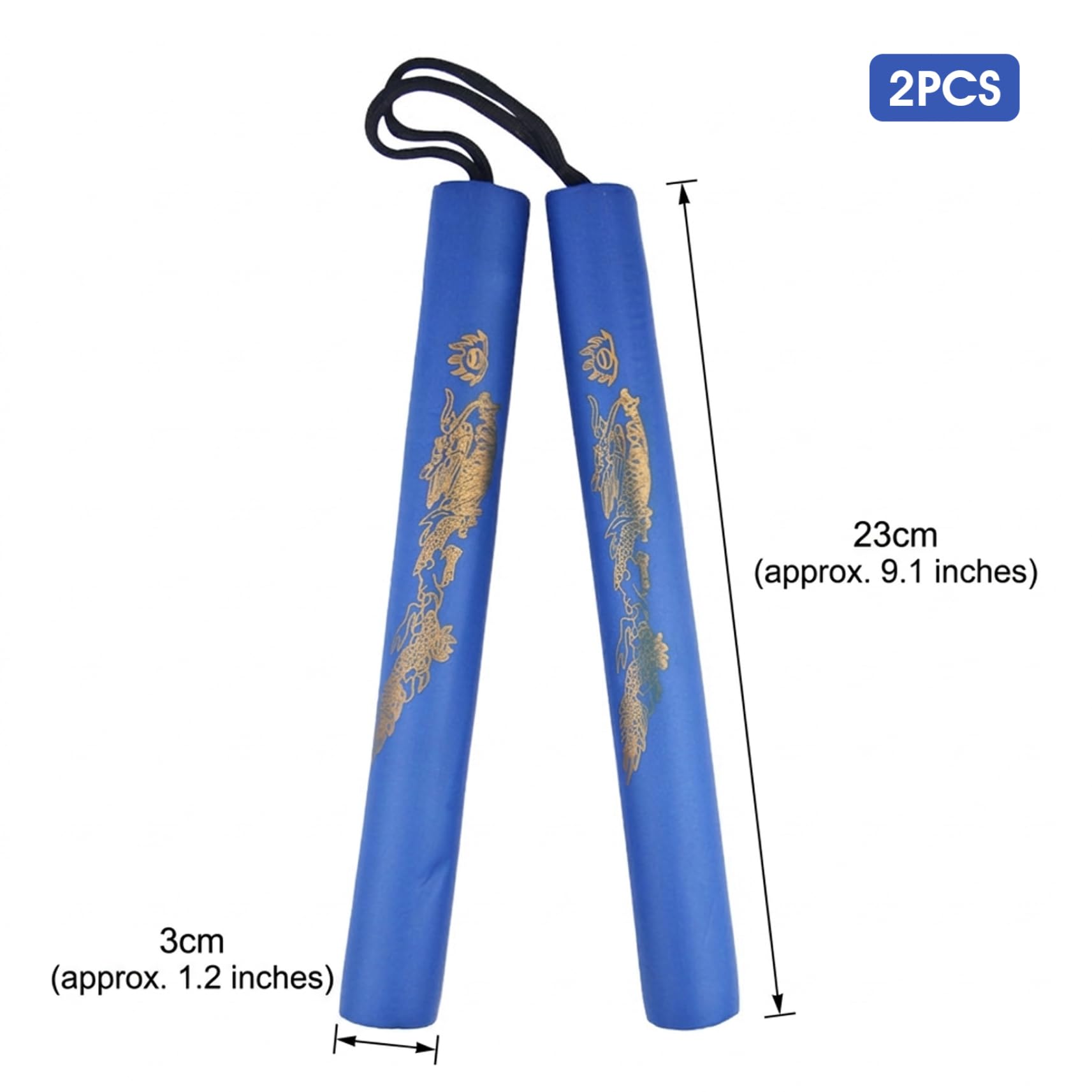 Nunchucks en Mousse Souple pour Enfants 2 pièces légers et sûrs – Nunchucks pour débutants avec Rembourrage