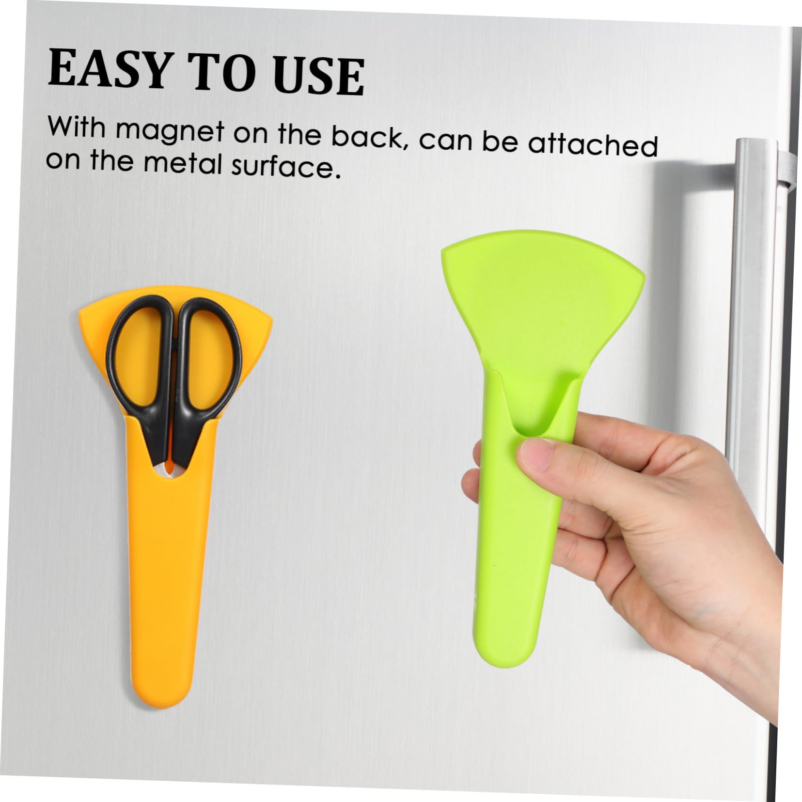 Hemobllo 6 Pezzi Cover Magnetiche per Forbici da Cucina e Strumenti di Bellezza, Protezione Magnetica in Pp Magnete Morbido, per Frigorifero e Oggetti Metallici