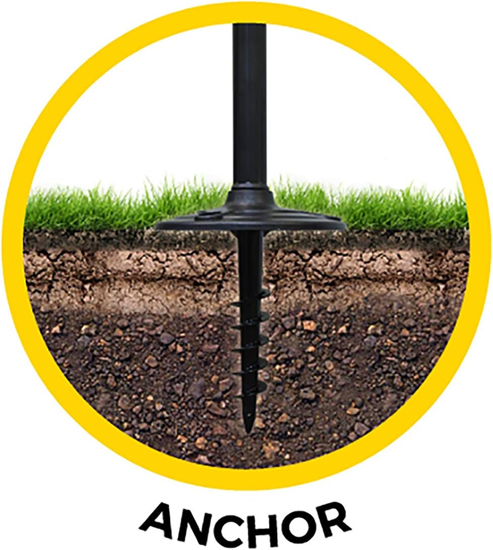 Black Friday - 70% OFF Gama Sonic GS-105S-G-WW Baytown II Lamp Outdoor Solar Light and Post with Ground EZ-Anchor, Black Finish