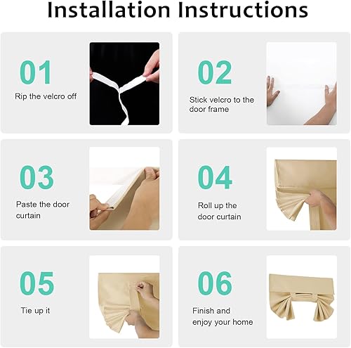 Miniatura 2 de WdFour - Cortinas opacas suaves de satén, aspecto de seda, cortinas de privacidad para puerta francesa, paneles fáciles de instalar, 25 pulgadas