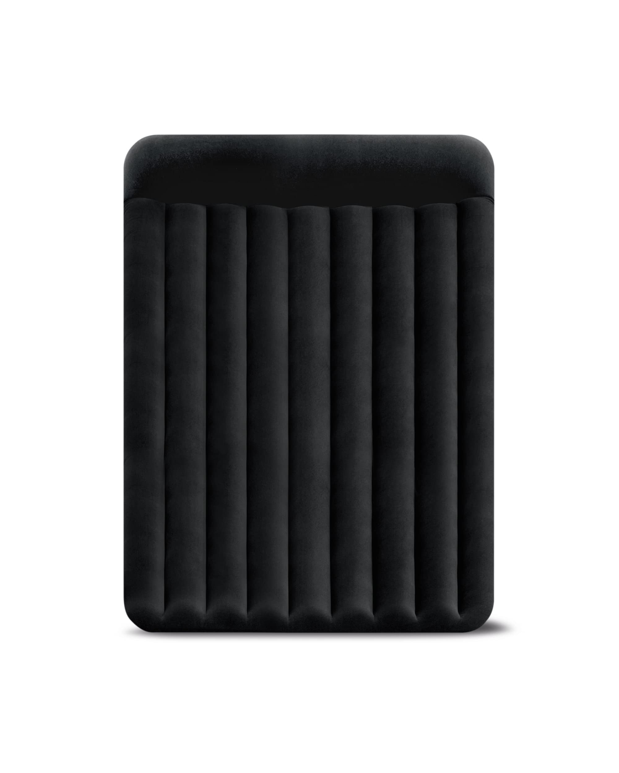INTEX DuraBeam PillowRest Luftbett für 2 Personen mit Kopfkissen (152x203x25 cm) max. 272 KG– mit integrierter Elektropumpe – Gästebett aufblasbares Bett Camping Matratze mit Fiber-Tech (64150ND)