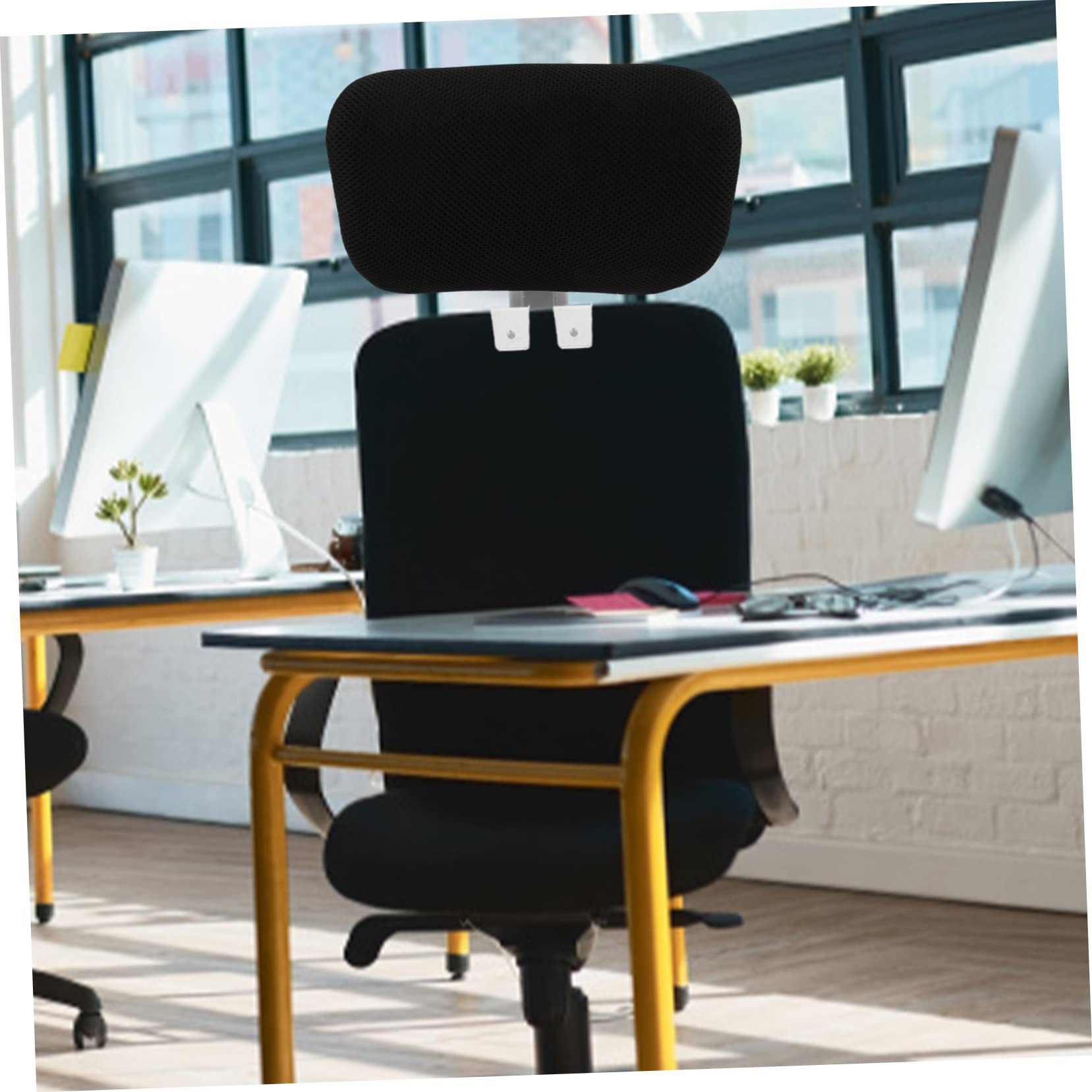 Zerodeko Almohada para Reposacabezas De Silla De Oficina Cojín Cabeza Protección Cuello para Uso Computadora o Silla De Trabajo Color Negro y