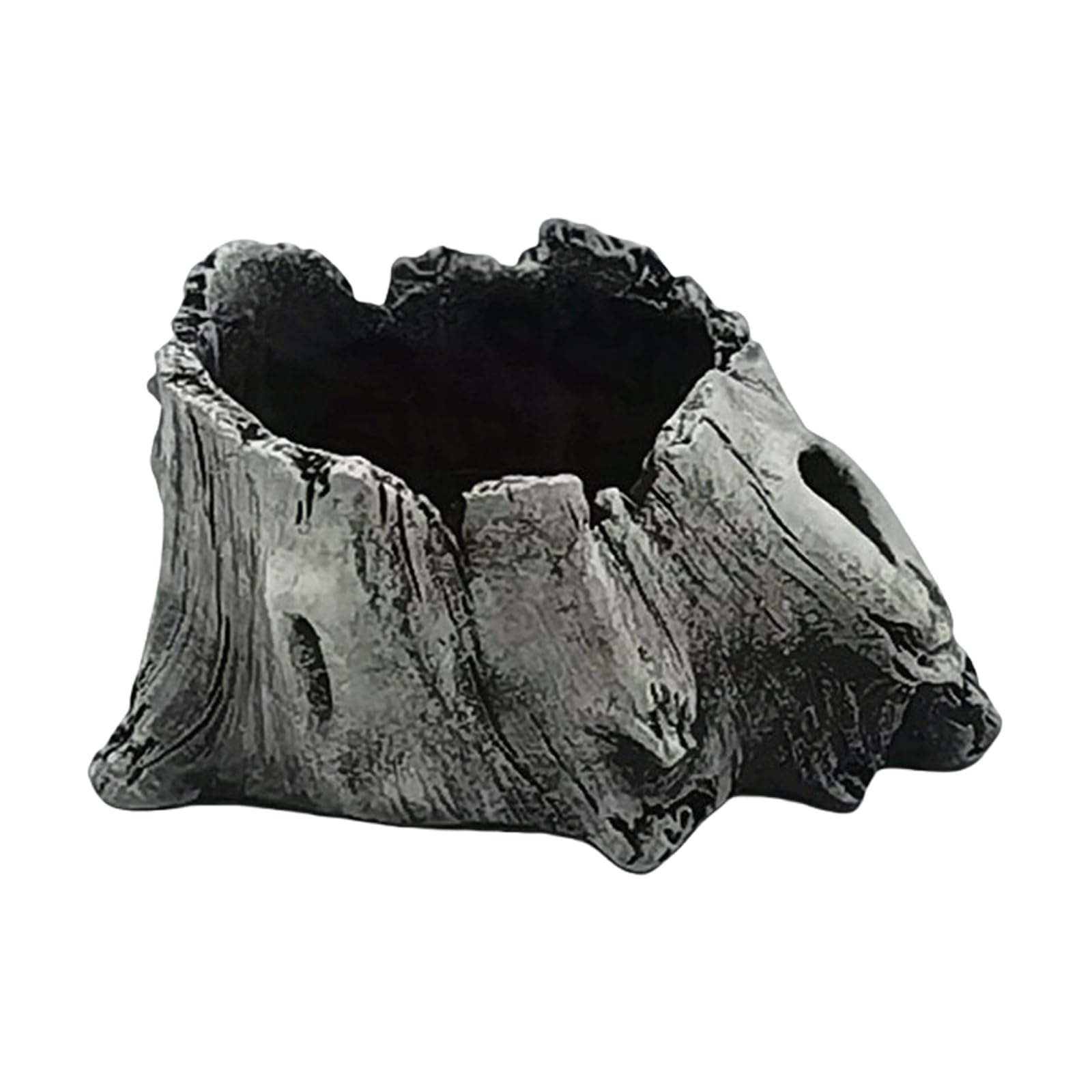 Hsioluted Flowerpot Garden Planter Succulents Cactus Planter Trunk Succulents Pots Stump Pots Tree Root Stump Cement