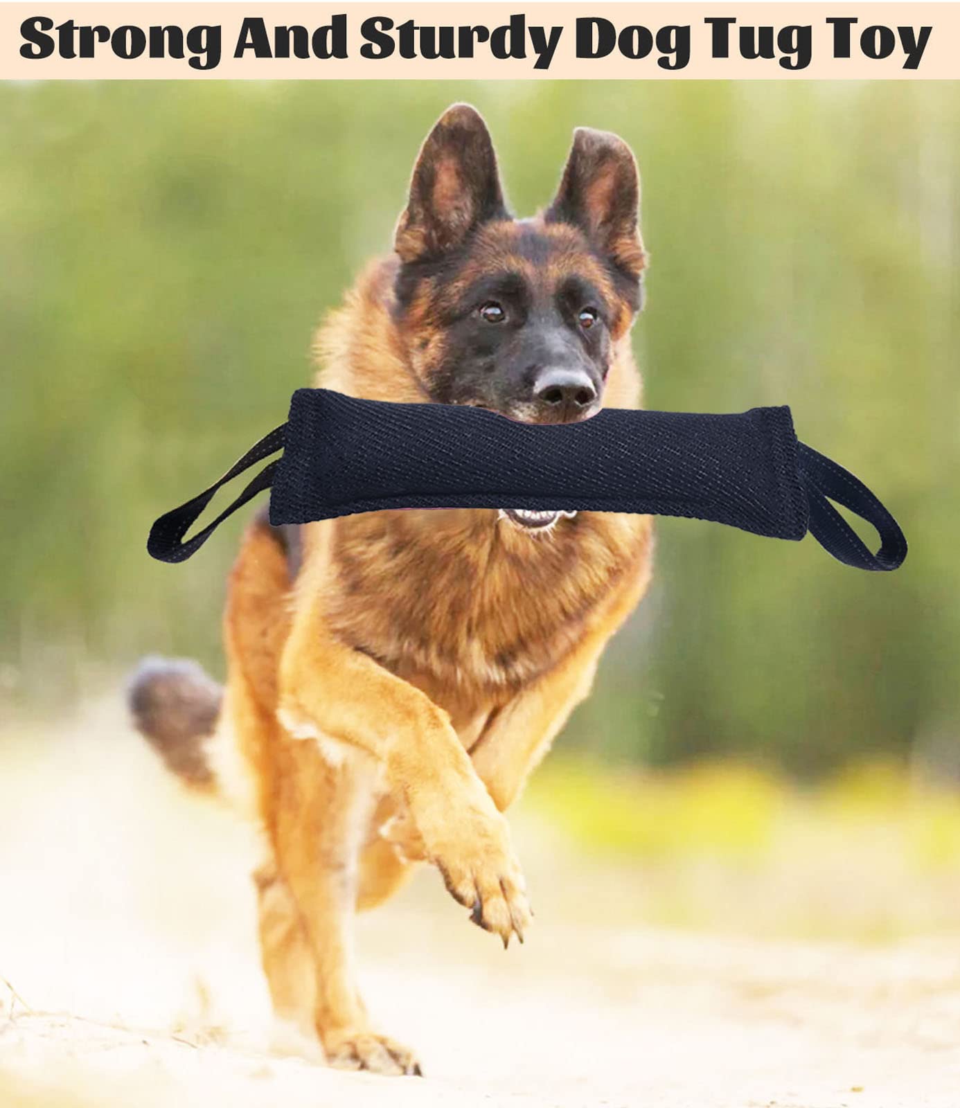 Clysrou Juguete para perros de juguete, almohada de yute resistente, duradero, equipo de entrenamiento, juguete interactivo para cachorros a perros grandes.