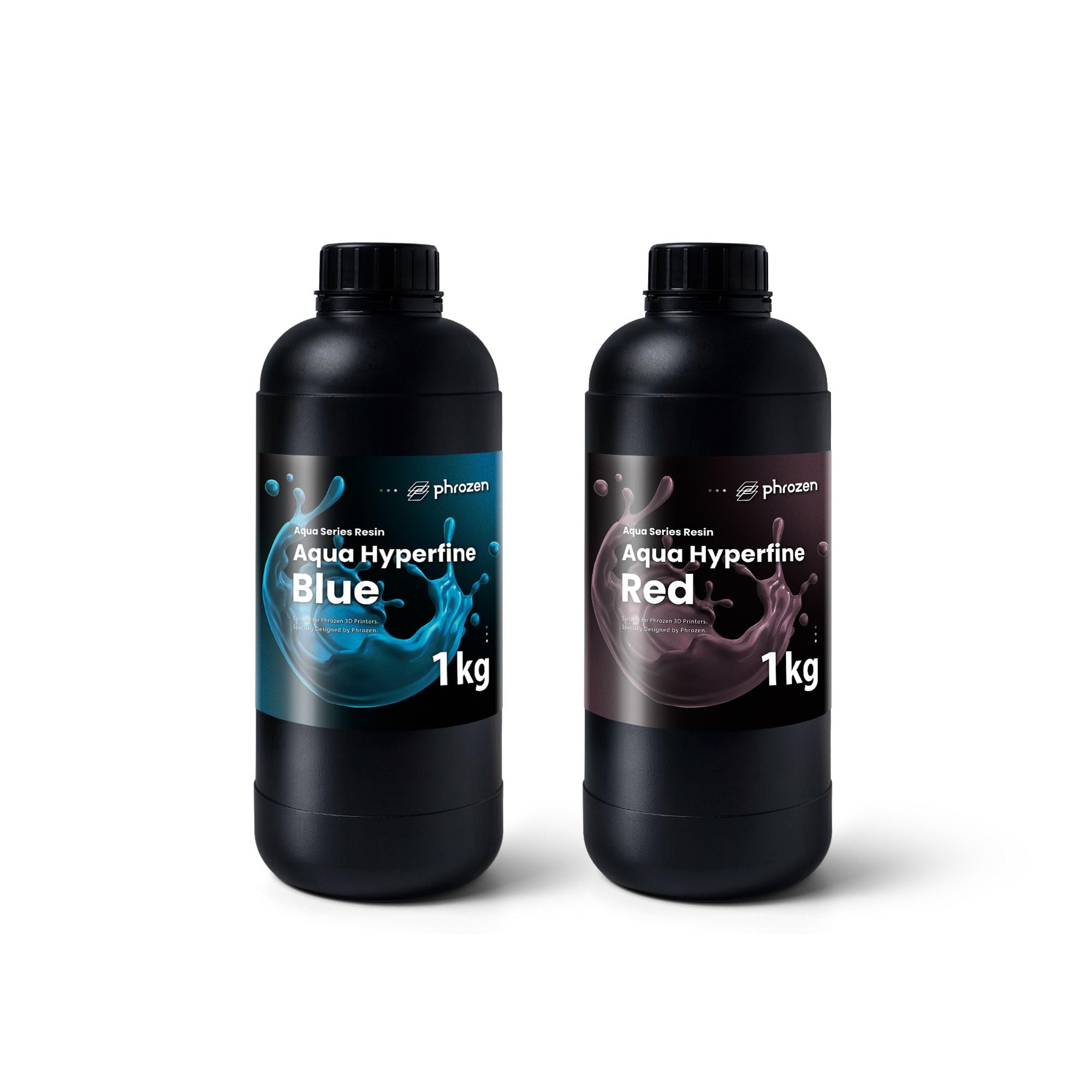Phrozen Aqua Resina Fotopolimerica Hyperfine, confezione blu e rossa, 1 kg ciascuna, alta risoluzione per stampanti 3D LCD 9K, 12K e superiori