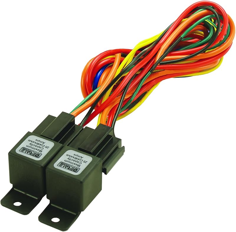 Chicote elétrico com relé duplo para ventoinha elétrica Derale 16765 – 1 unidade