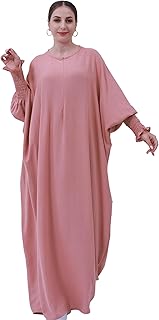 Muslim Prayer Abaya Islamic Women's Khimar Pure Color Hijab Dress Long Sleeve Dubai Kaftan