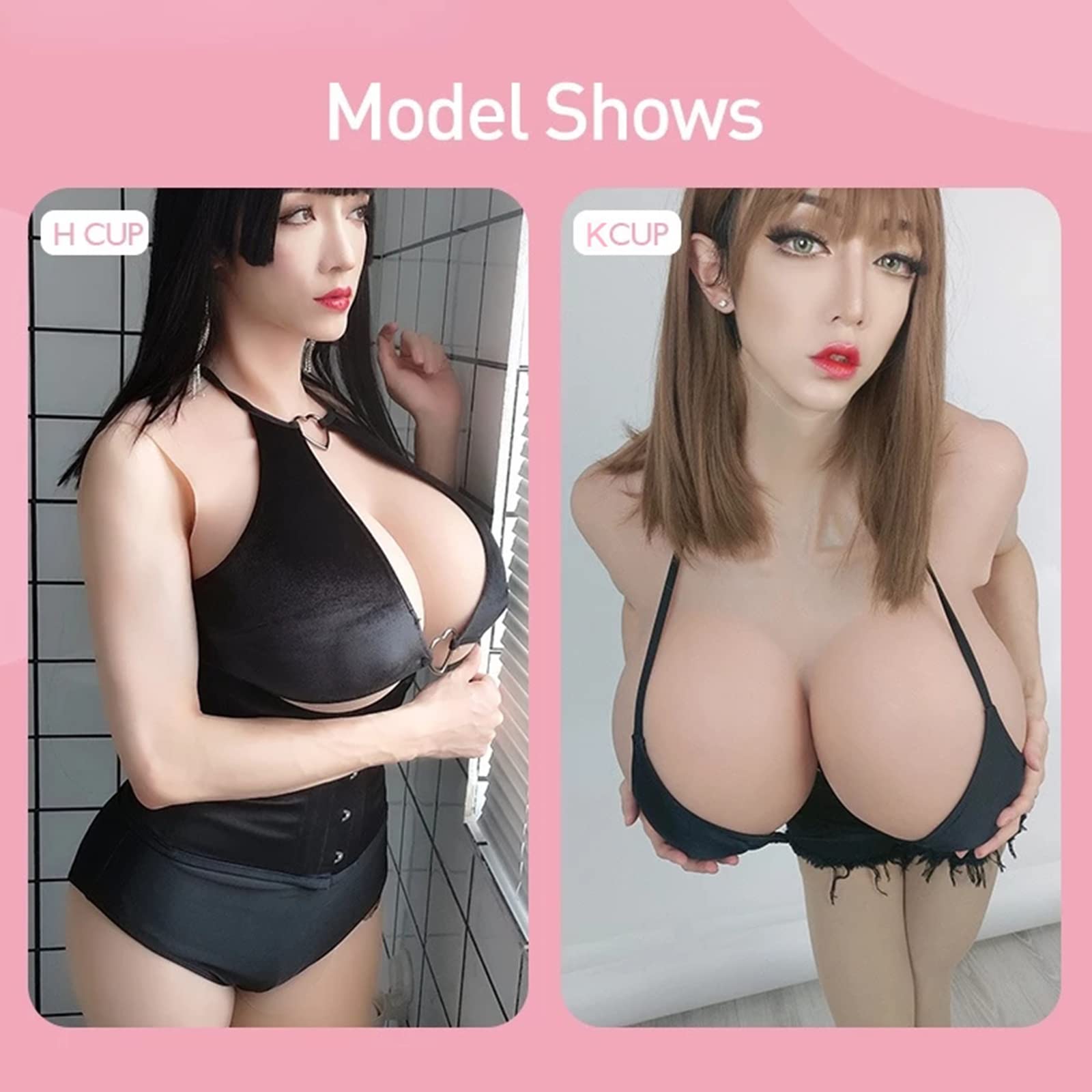 XSWL Pettorale in Silicone H/K Cup Forme del Seno realistiche morbide Grandi Tette finte Enhancer per Crossdresser Transgender Drag Queen