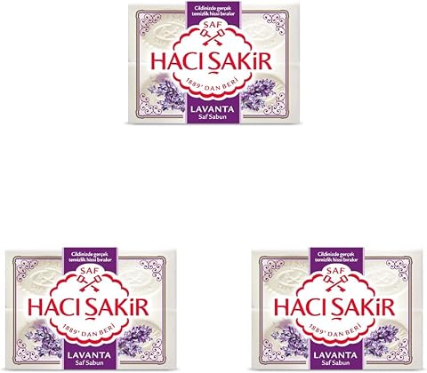 TUKIMA Hacı Şakir Lavanta Kalıp Sabun (4 Adet) (3 paketi)