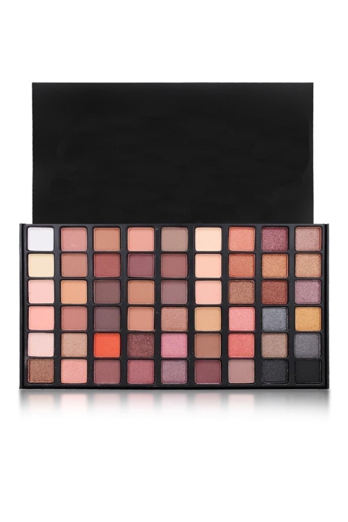 makeuptime Make Up 54'lü Göz Farı Paleti+izla 20'li Profesyonel Yumuşak Makyaj Fırça Seti Siyah Renk Pastel