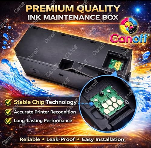 Image of CANOFF T04D0 Ink Maintenance Box Compatible for Epson EcoTank ET-7700 ET-7750 ET7700 ET7750 L7188 L7160 L7180 EW-M770T EW-M770TW EW-M970A3T Printers(T04D0 Maintenance Box)