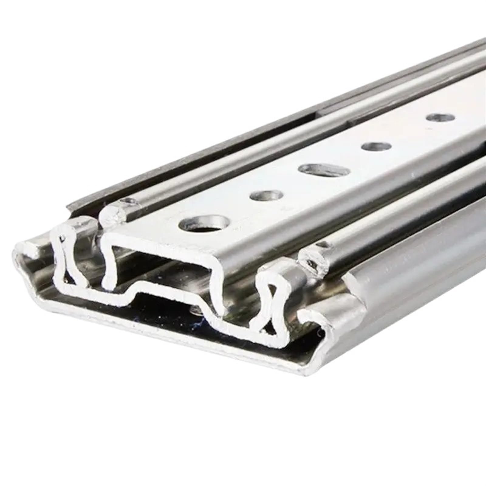 Guide per cassetti con cuscinetti a sfera per impi Guida for l'industria del carrello ferroviario con guida for asse e carrello scorrevole pesante largo 76 mm, capacità di carico 200 kg(10 inches)
