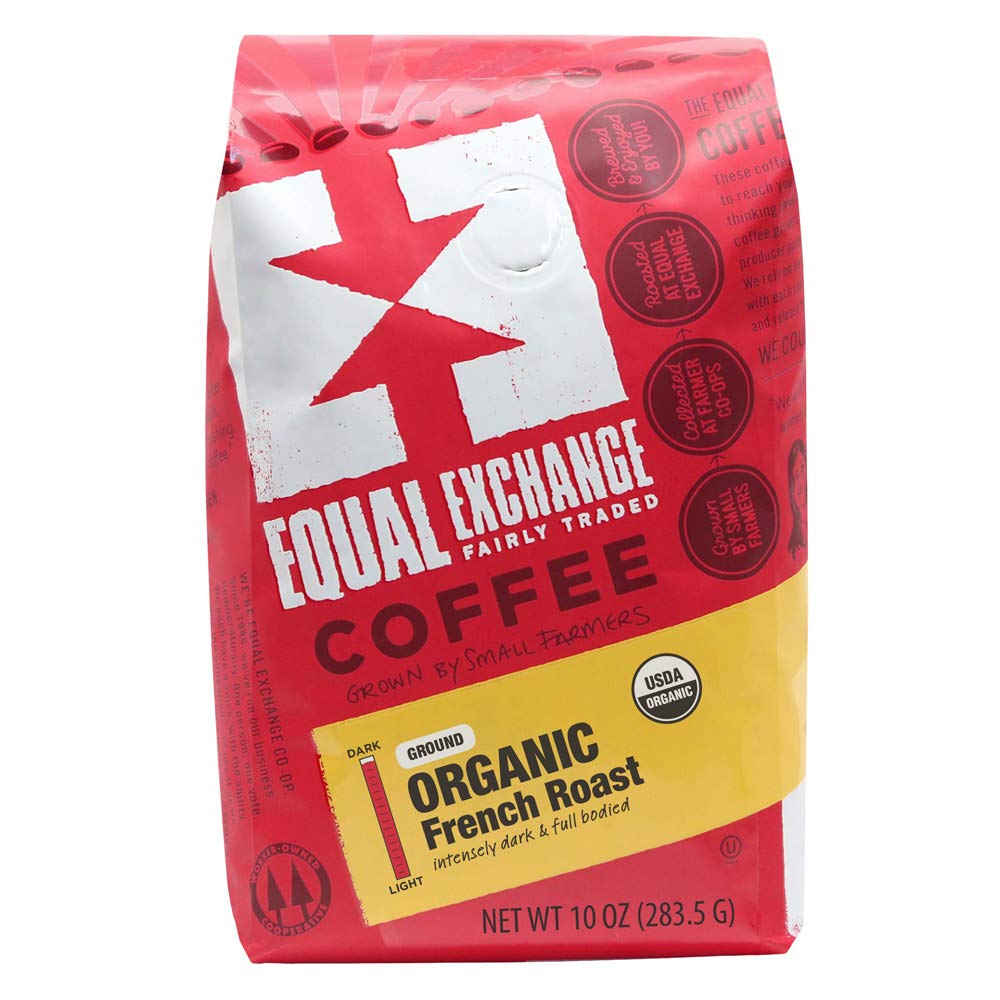 Equal Exchange Organic Ground Coffee, French Roast bag, 10 Ounce (Pack of 1)
