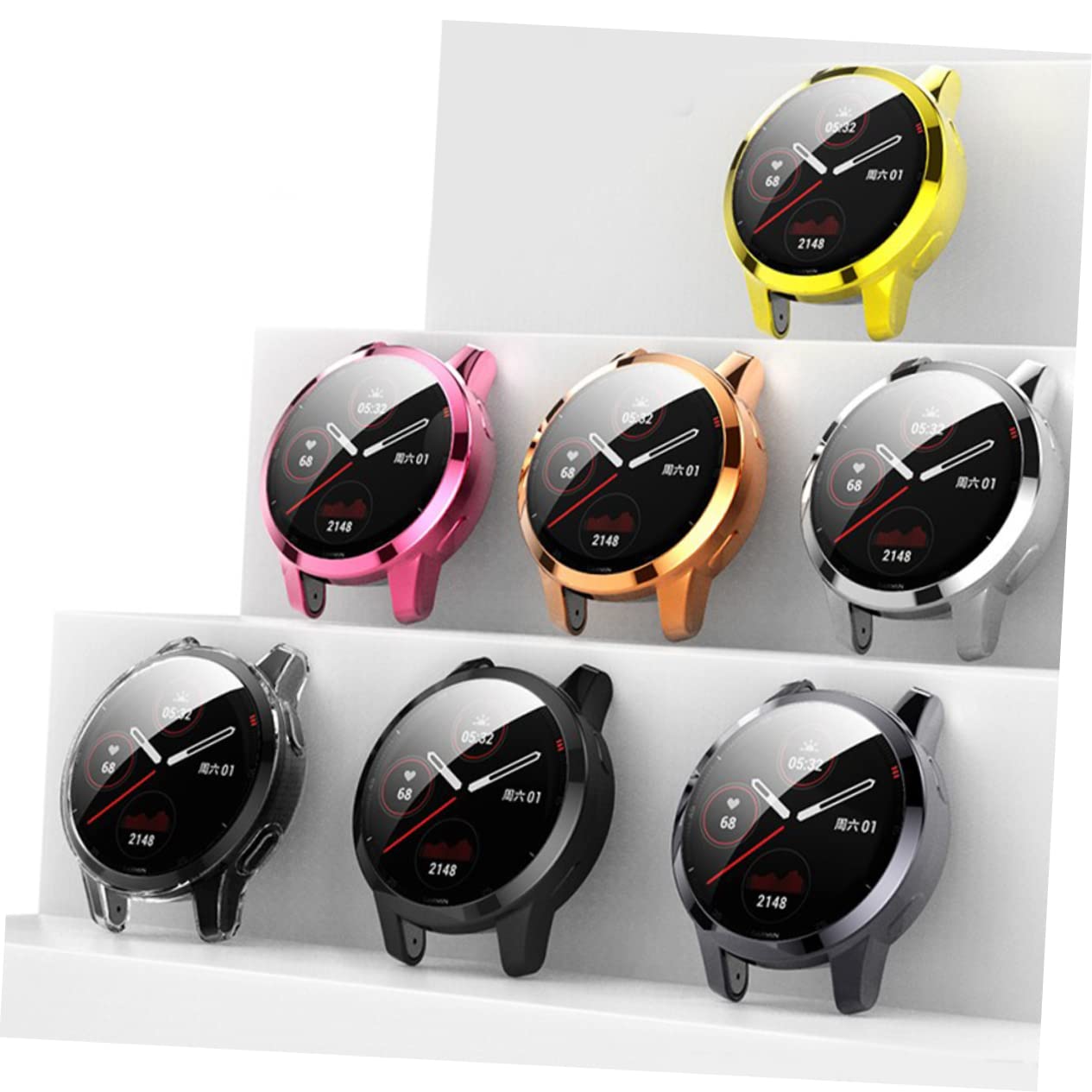 UKCOCO 24pièces Étui De Écran TPU pour Montres Venu Anti-Rayures Facile à Installer Couverture Complète des Accessoires De Montre