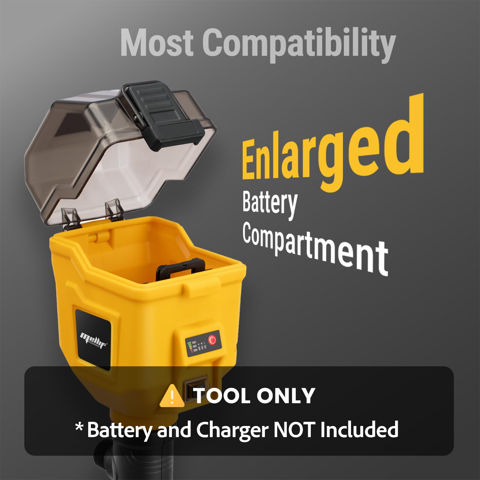 FORDWALT Cordless Stick Water Transfer Pump for Dewalt 20V MAX Battery, 720GPH Brushless Deep Well Submersible Pump, Portable Sump Pump Stick Utility Pump for Pool Garden Pond (Battery Not Included)