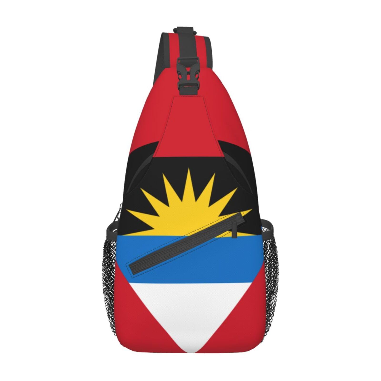 ASYGAntigua And Barbuda Flag Sling Bag Crossbody Backpack Flag Travel Hiking Daypack Shoulder Chest Bag for Women Men