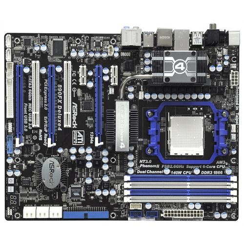 ASRock 890FX Deluxe4 - Presa per scheda madre AMD AM3 890FX 4x DDR3 Memory ATX