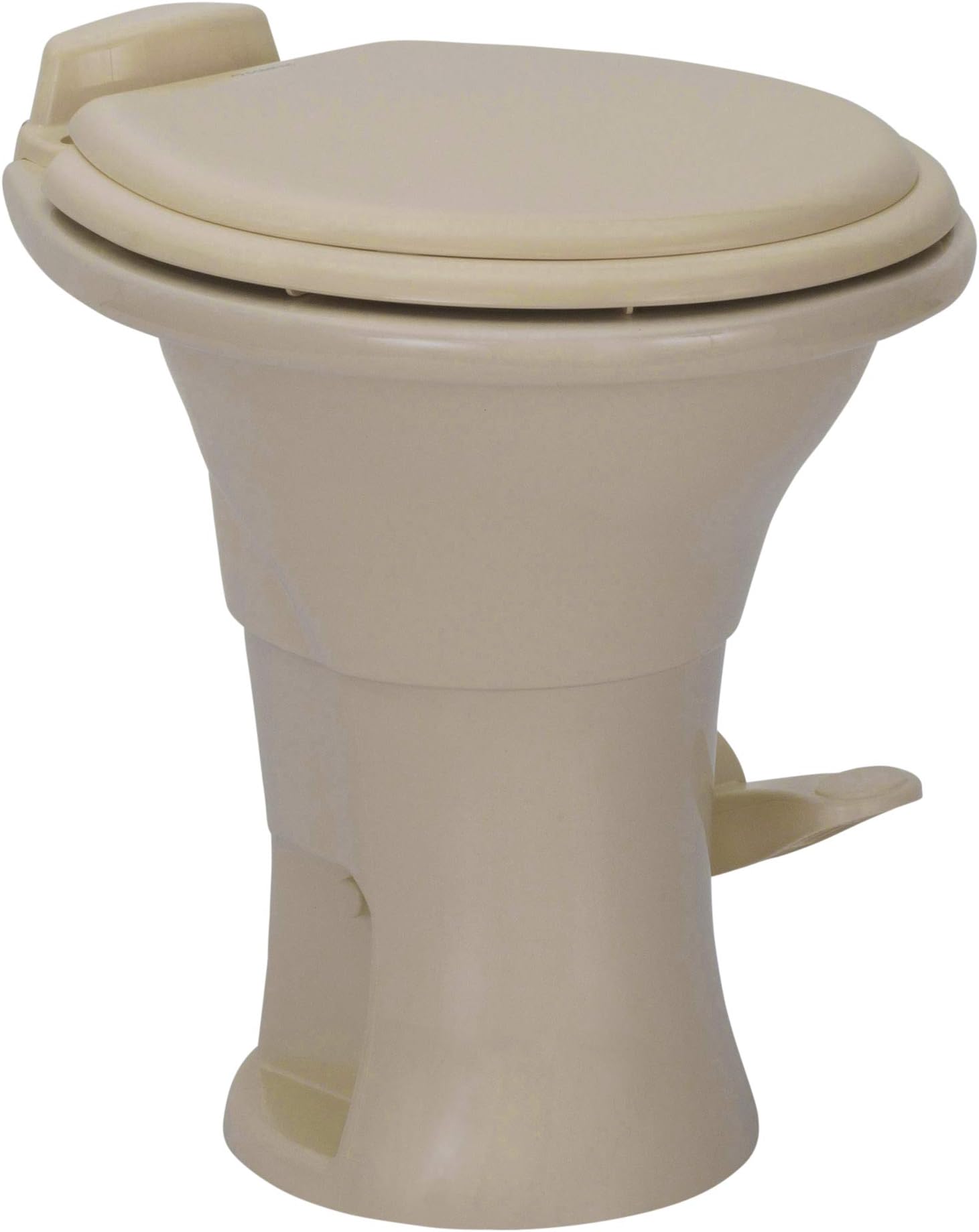 RecProCompatible with Dometic 310 RV Toilet Ceramic | Standard 18" Height | Camper Toilet 302310073 | Optional Hand Spray | White or Parchment (Parchment, No Hand Spray)