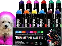 Tintura temporária de pelos de animais de estimação, tinta de pele de animal de estimação, canetas de pintura de cabelo não tóxicas para cuidados criativos, tintura de cabelo de cachorro
