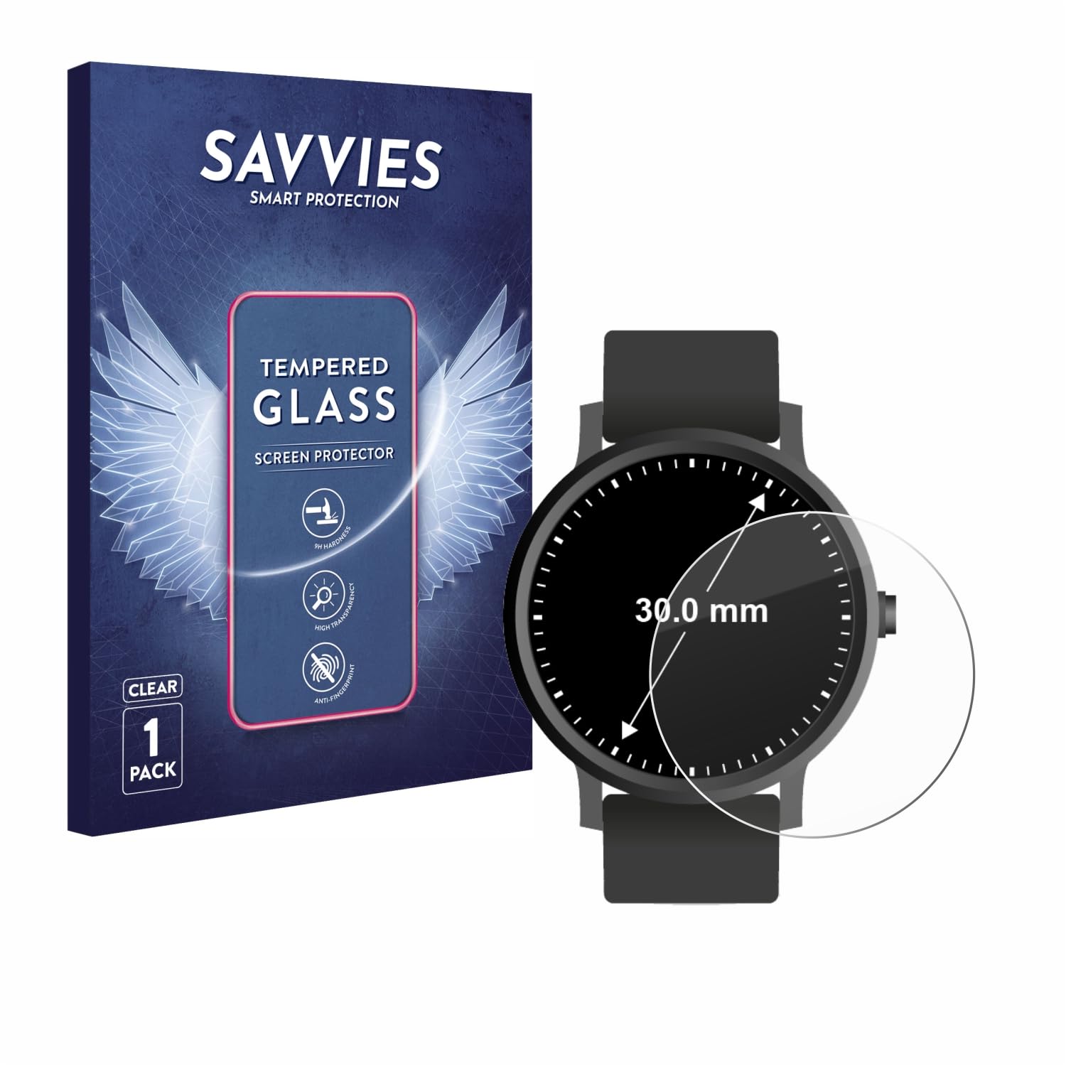 Pellicola Protettiva Vetro per Circolare Displays (ø: 42 mm) Protezione