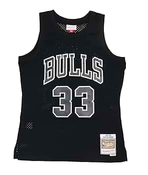 新品 Mitchell&Ness BULLS 33 PIPPEN Jersey Mitchell & Ness Chicago Bulls 33 Scottie Pippen Swingman