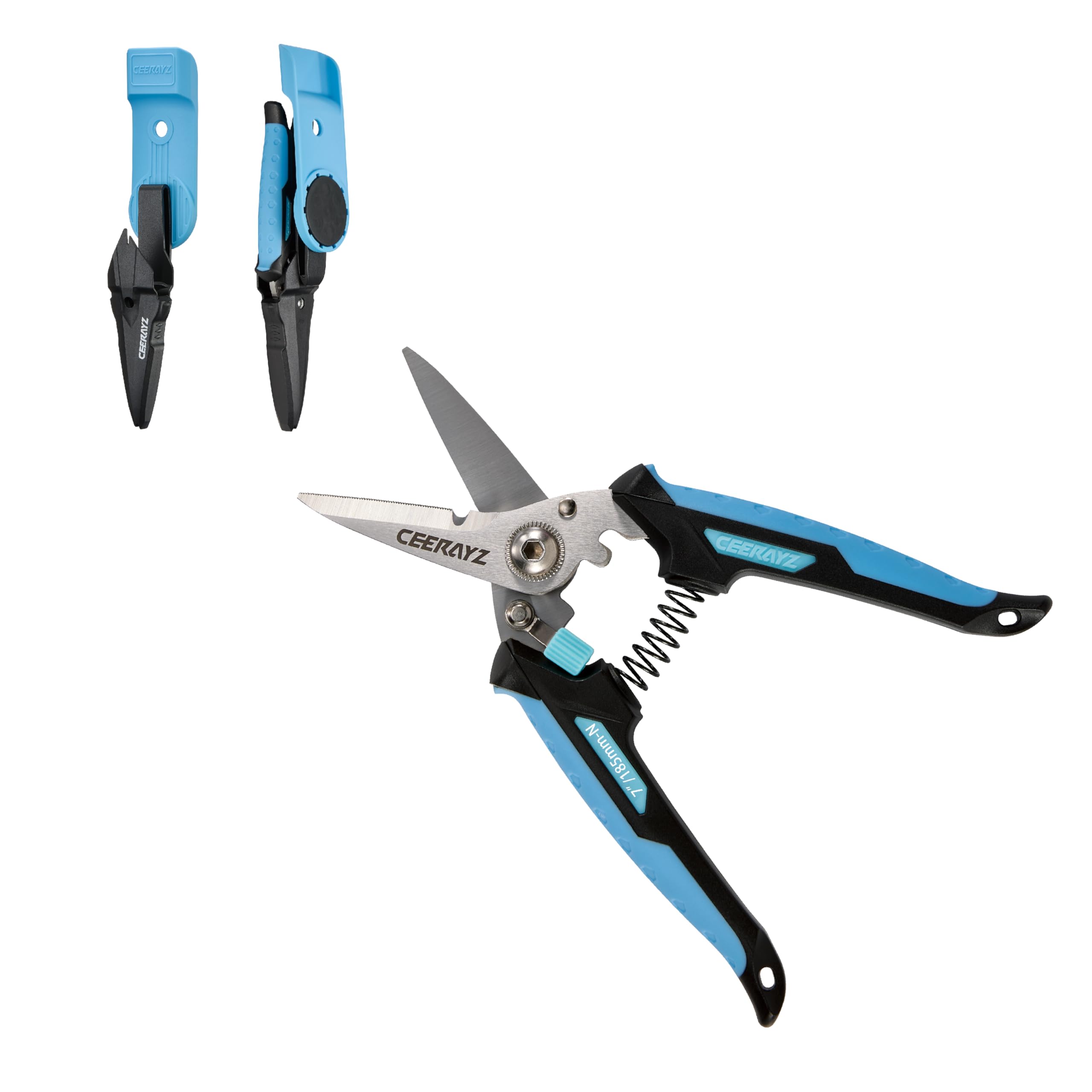 Amazon.co.jp: CEERAYZ Scissors, 7.3 inches (185 mm), Notch