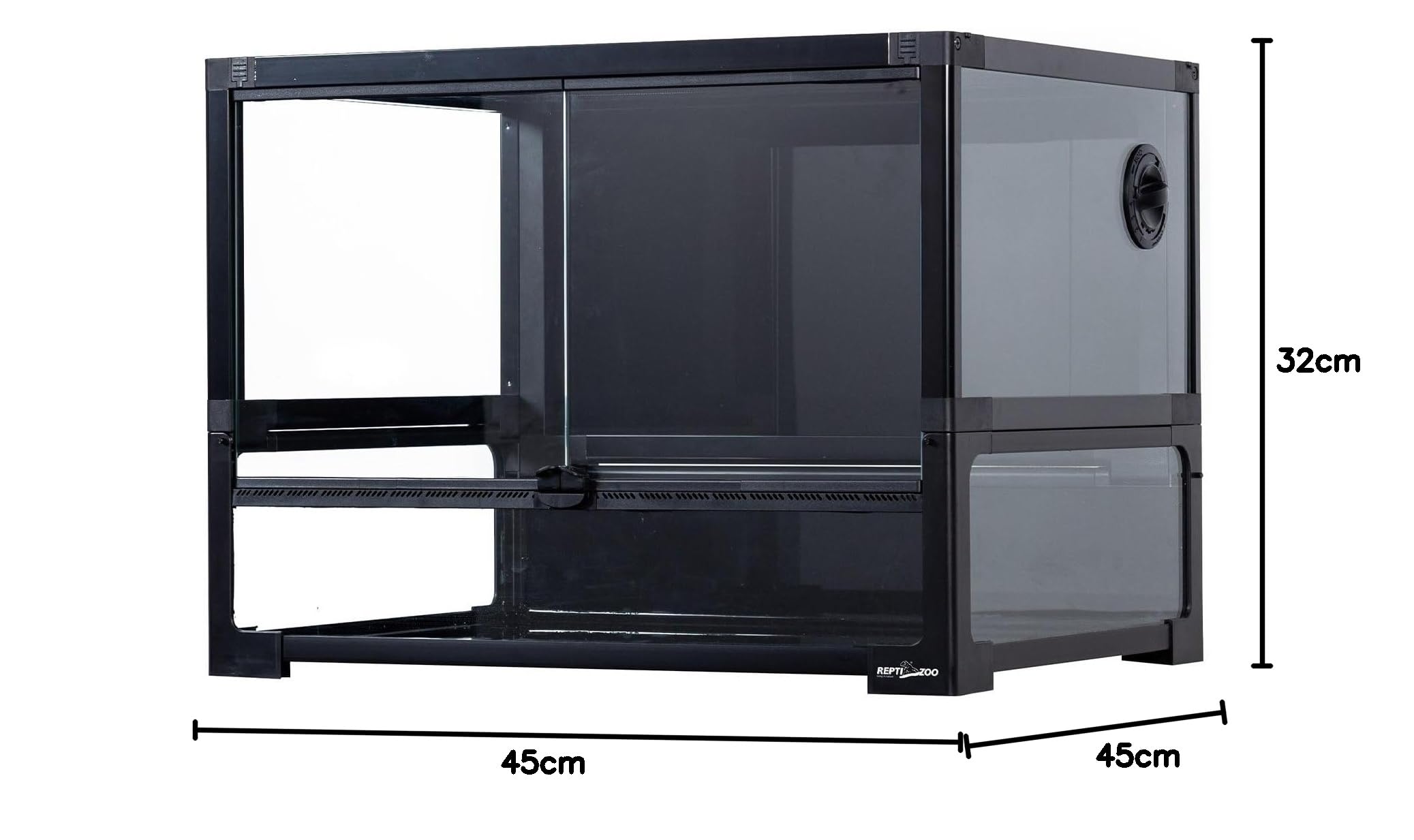 ReptiZoo Terrario de cristal Easy-Build (45 x 45 x 32 cm), se puede enviar (NRK0116)