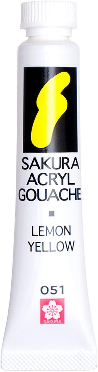 Sakura Crepas Paint Acrylic Gouache Lemon Yellow 5 Pieces AGW-SP#051(5)