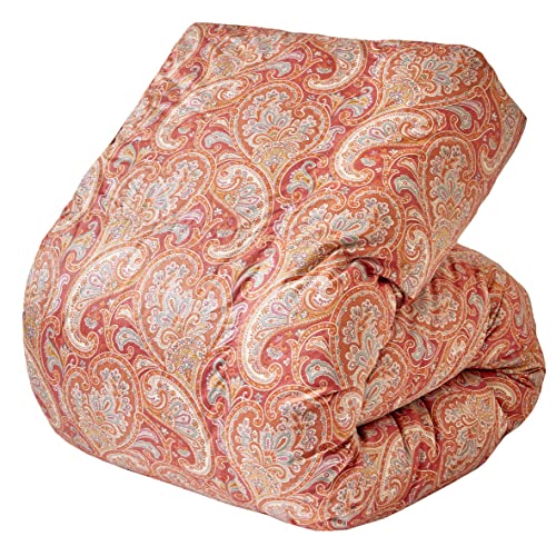 西川(Nishikawa) 羽毛掛け布団 ダブル ホワイトダックダウン90% フレッシュアップ加工 ユニステークキルト 保温 日本製 ロイヤルクレセント レッド KA22003059