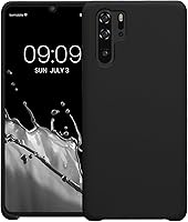 Vista 8 de kwmobile Funda compatible con Huawei P30 Pro - Funda de silicona TPU con acabado suave - Negro mate