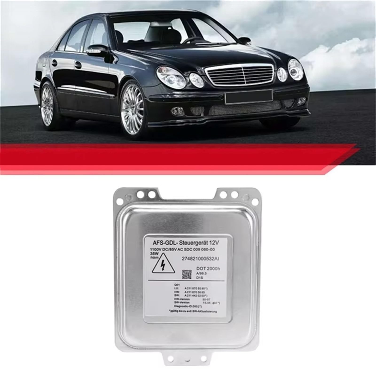 Módulo de Control de Faros Compatible con Benz para Clase E W211 S211