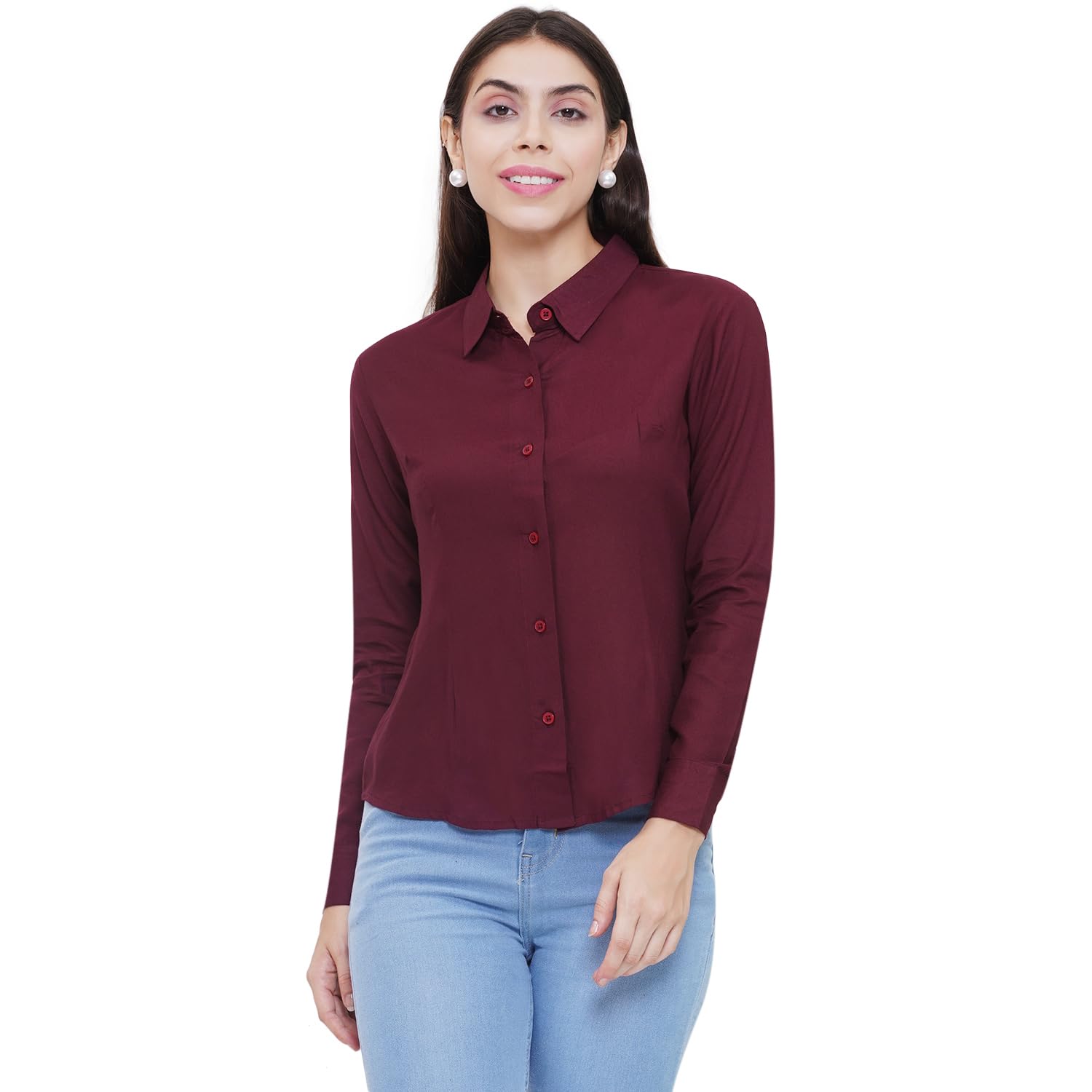 lianafashion Women's Rayon Full Sleeve Solid Casual Shirt-picture-45