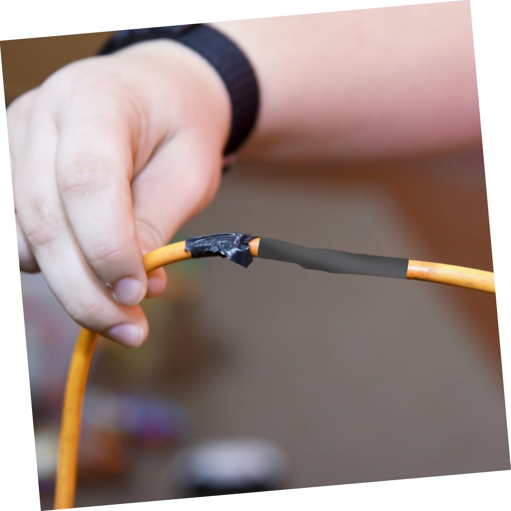 MAGICLULU Guaina Termorestringente Industriale PVC Nero per Isolamento Sigillatura e Protezione Cavi Elettrici Tubo Termorestringente Adesivo per Collegamenti Sicuri in Elettronica e