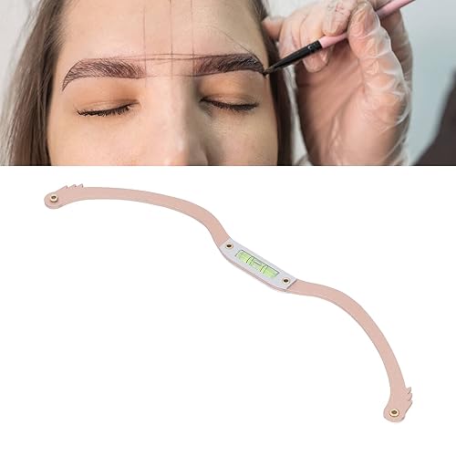 Miniatura 3 de Regla de marcador de línea de cejas, herramienta de mapeo de cejas, arco ligero, regla de arco de microblading para medición de cejas (dorado)