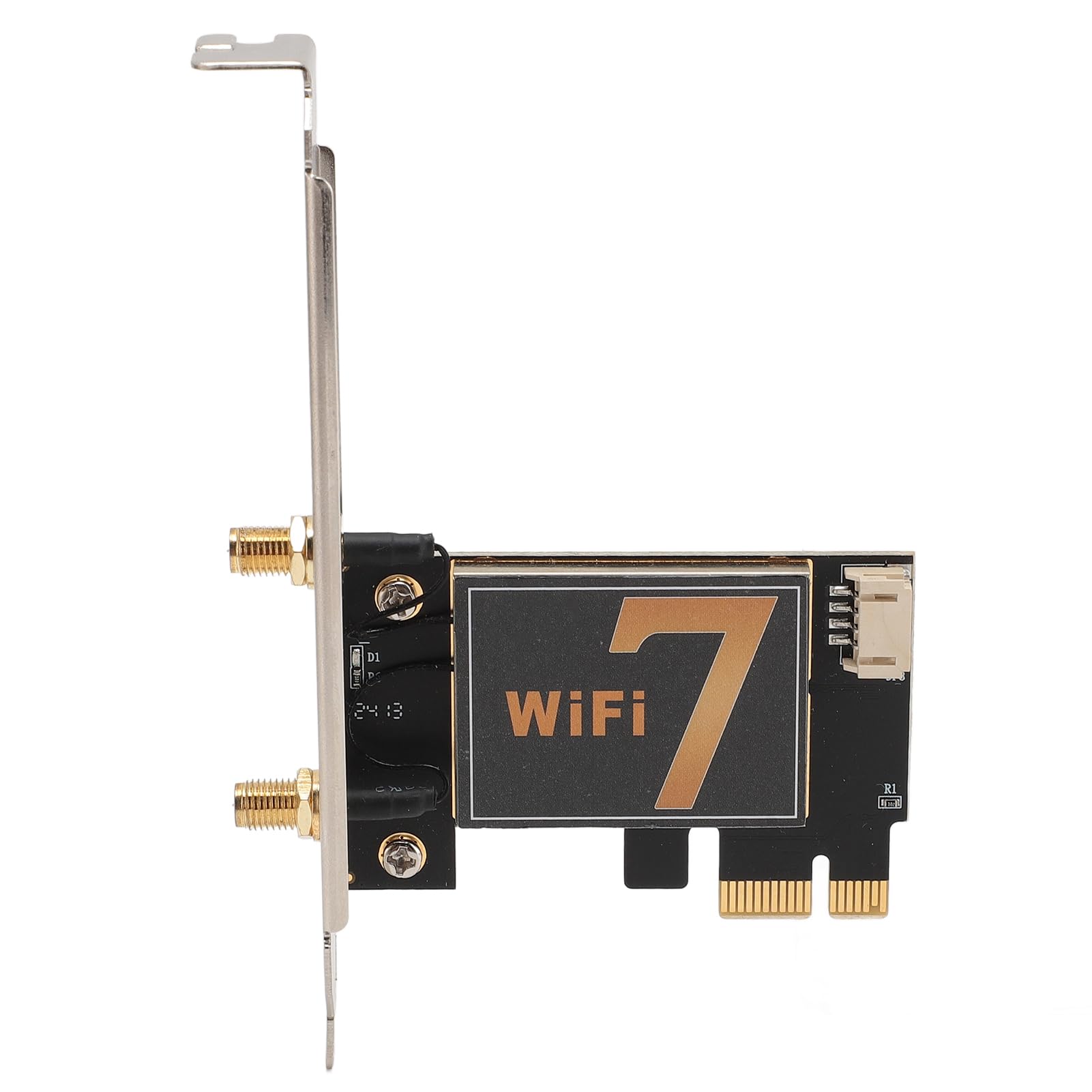 Carte WiFi WiFi 7 AX3000 PCIe, Carte Réseau BE200NGW 8774Mbps Bluetooth5.4, Adaptateur sans Fil Tri-Bande avec Antenne D'extension Pliable 12DB