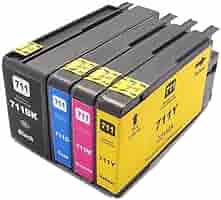 Amazon.co.jp: OUGUAN Hp HP 711 互換インク 4色セット IC