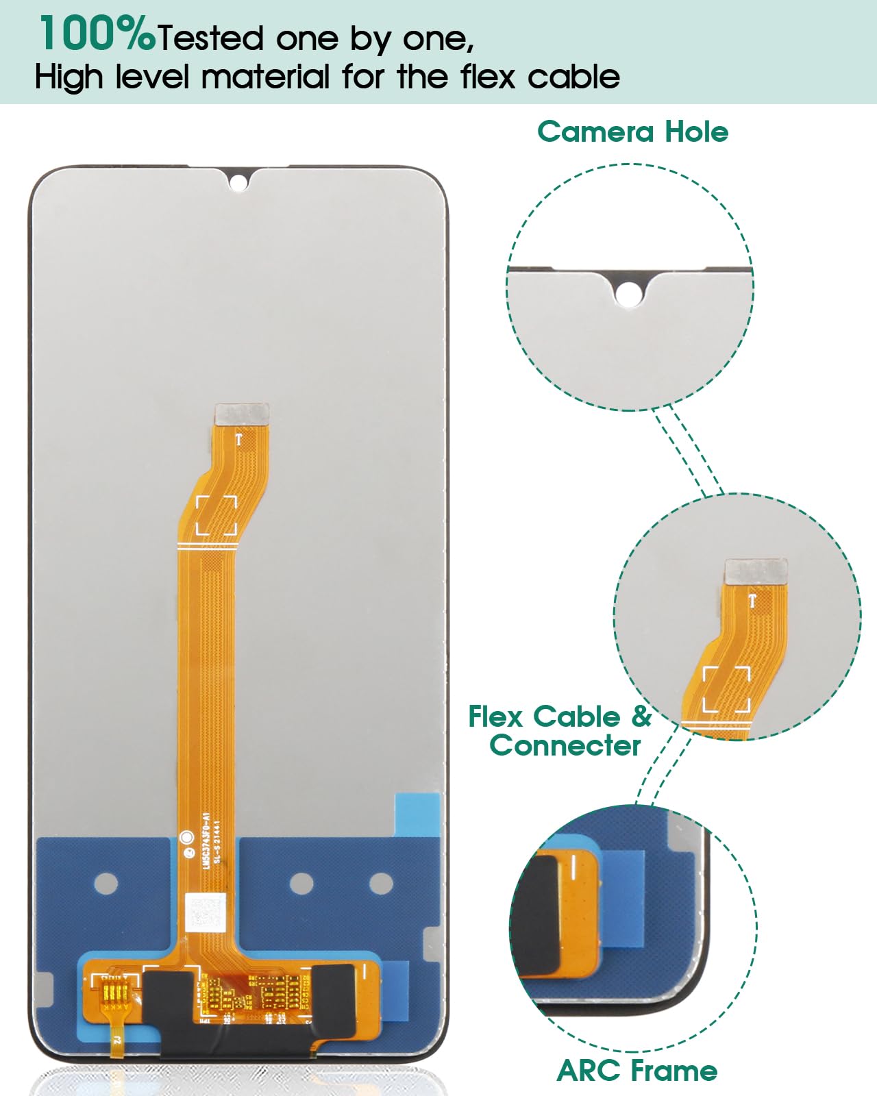 Display Tecno Spark 10c Display LCD Touch Screen Completo Per Tecno Spark 10C, KI5k, KI5m - Nuovo, Con Digitalizzatore Touch Screen Tecno Ricambio