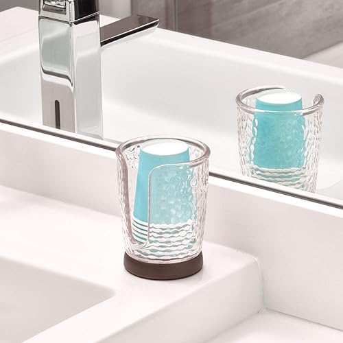 Miniatura 5 de iDesign Dispensador de vasos desechable de papel y plástico para maestro, invitados, tocador de baño y encimeras de niños, 3.10 x 3.10 x 4 pulgadas,