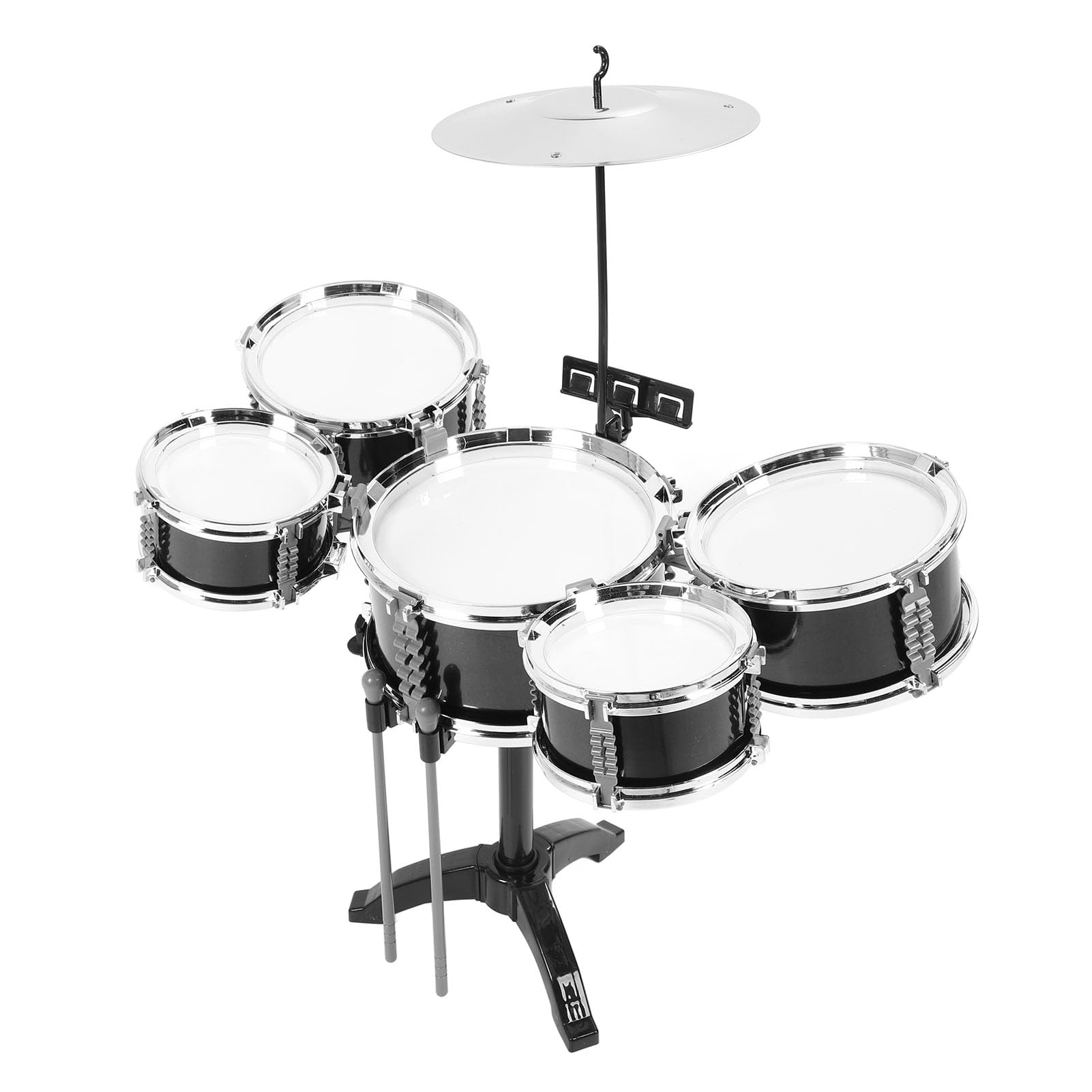Kit di Batteria Jazz per Bambini Dai 3 Anni in su, Altezza