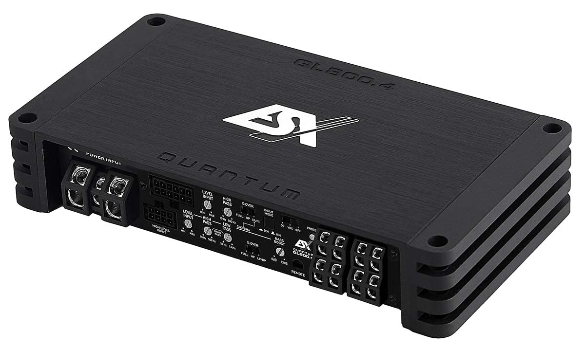 ESX QL800.4 | 4-Kanal Class D Digital Verstärker 800 Watt RMS Ausgangsleistung in schwarz