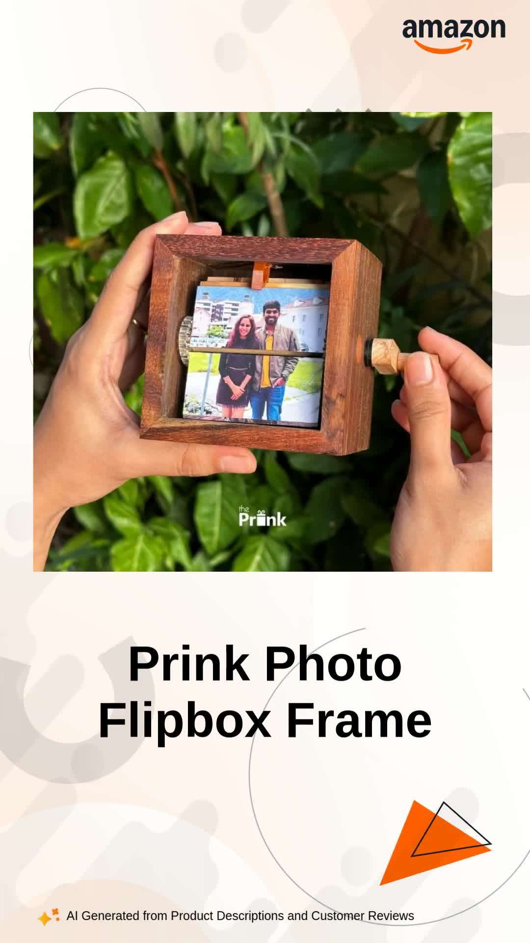 The Prink Store Photo Flipbox – Handcrafted Wooden Flip Book Frame