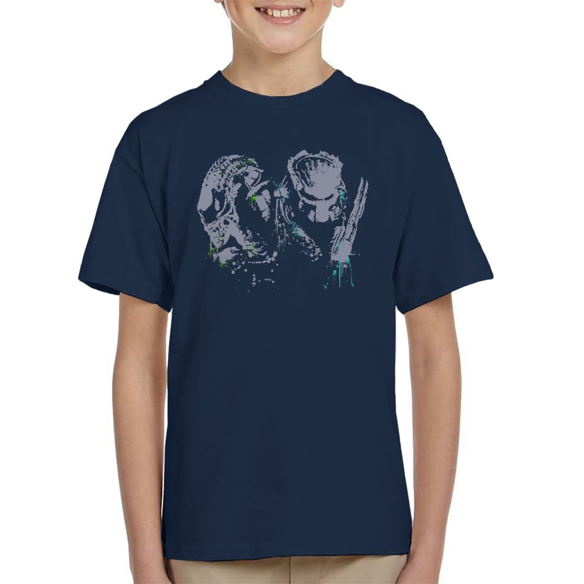 Alien Vs Predator Paint Splatter Kid's T-Shirt