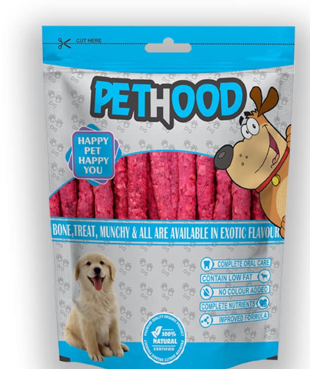 Image of Mutton Flavour Dog Munchy Sticks - 450g | Tasty Dog Treats & Chews for All Breeds | High Protein, Low Fat | Long-Lasting Treat for Dogs of All Ages