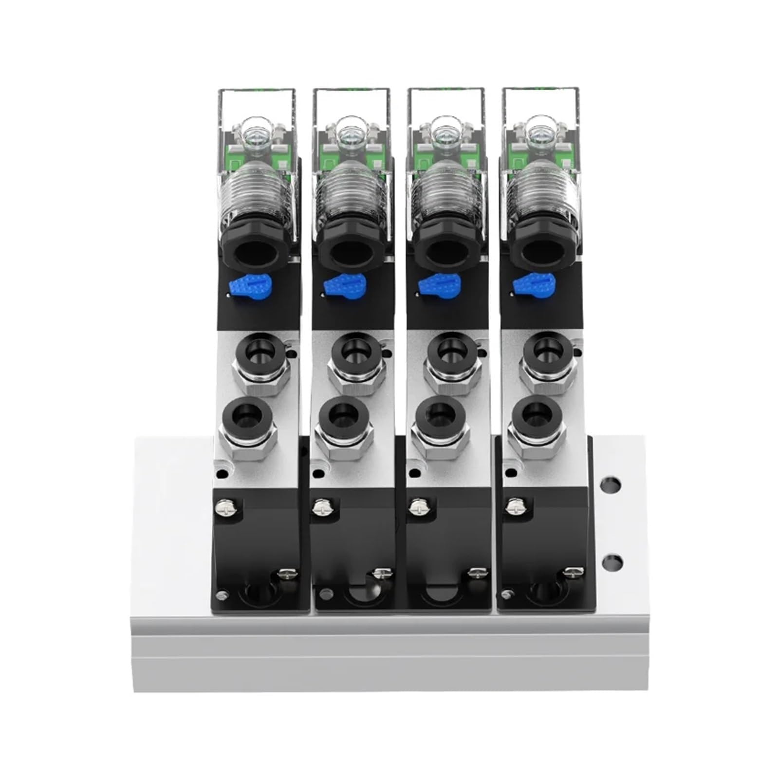 4V210-08 Electroválvula 5/2 Vías 12V/24V CC 110V/220V