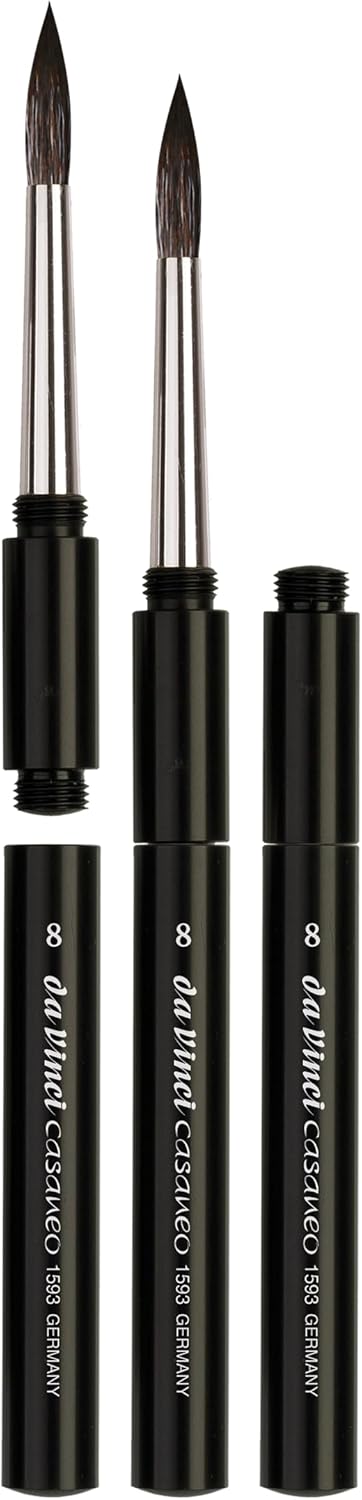 da Vinci Watercolor Series 1593 Casaneo Travel Brush Round New Wave Synthetics