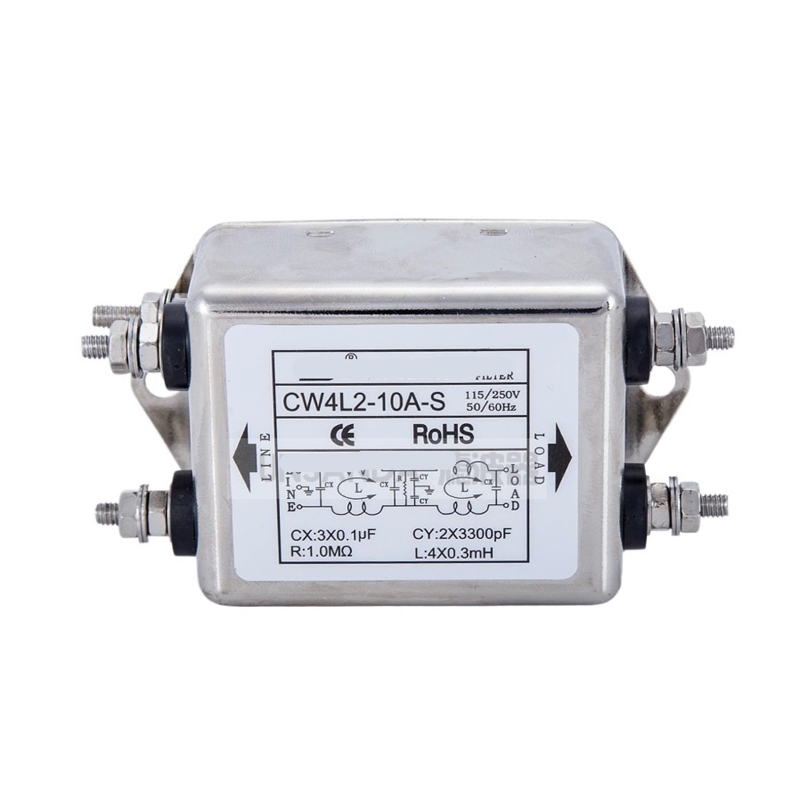 JJHQOKYNA Single-phase AC power filter 220v isolator bipolar anti-interference CW4L2-20A-S(CW4L2-10A-S)
