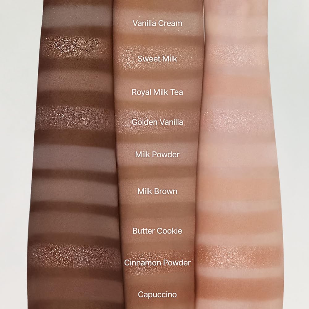 dasique Shadow Palette #07 Milk Latte l Cruelty-Free l 9 Blendable Shades in Smooth Matte and Shimmer Finishes with Gorgeous Pearls - Image 8